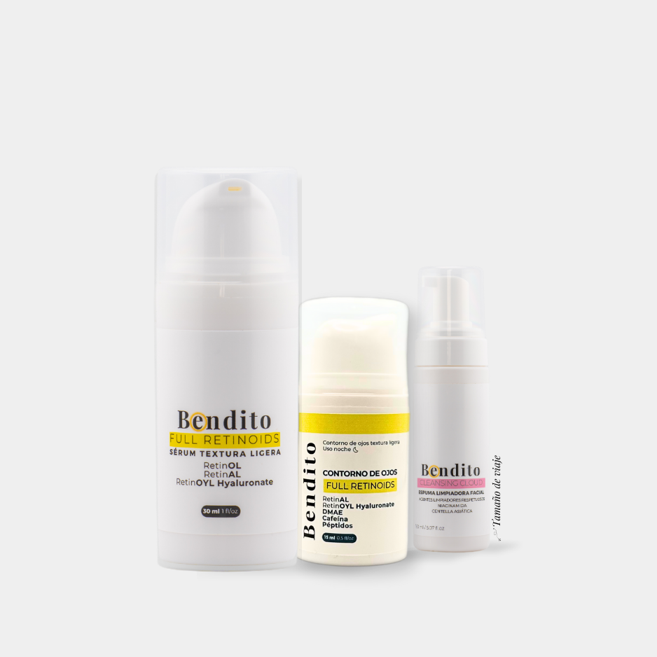 Bendita Rutina FULL RETINOIDS: Full Retinoids facial + Full Retinoids contorno de ojos