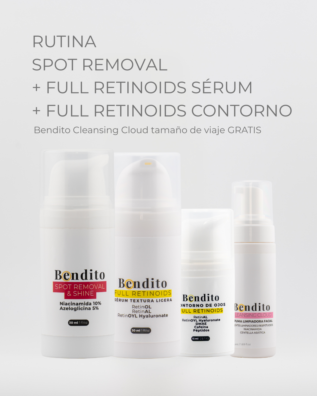Bendita Rutina Full Retinoids + Spot Removal & Shine