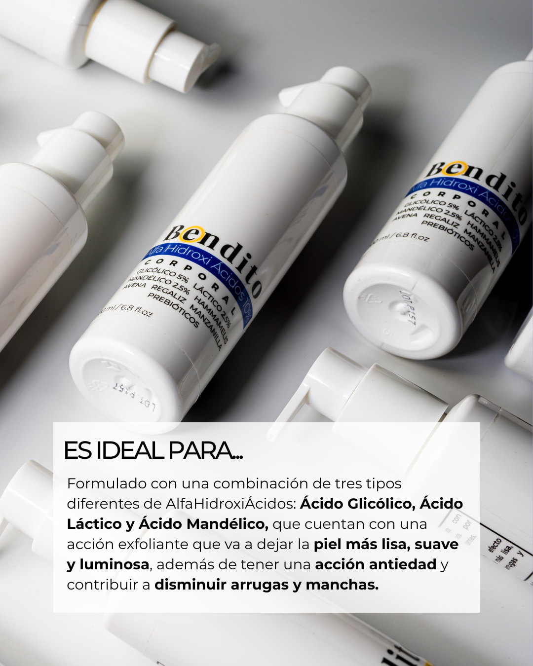 Bendito Alfa Hidroxi Ácidos 10%. Crema Corporal 200ml