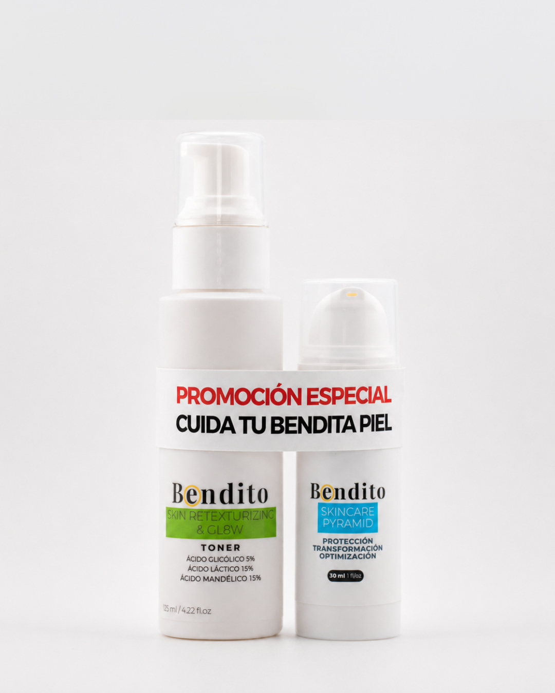 Bendito Skincare Pyramid + Tónico Exfoliante de REGALO