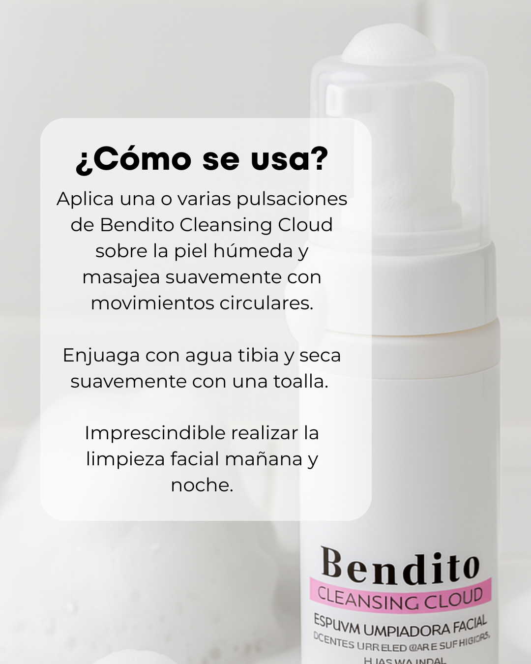 Bendito Cleansing Cloud. Espuma Limpiadora 150 ml