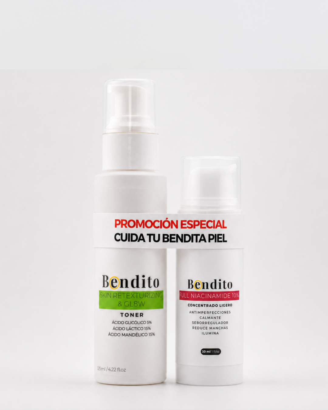 Bendito Full Niacinamide 10%+ Tónico Exfoliante de REGALO