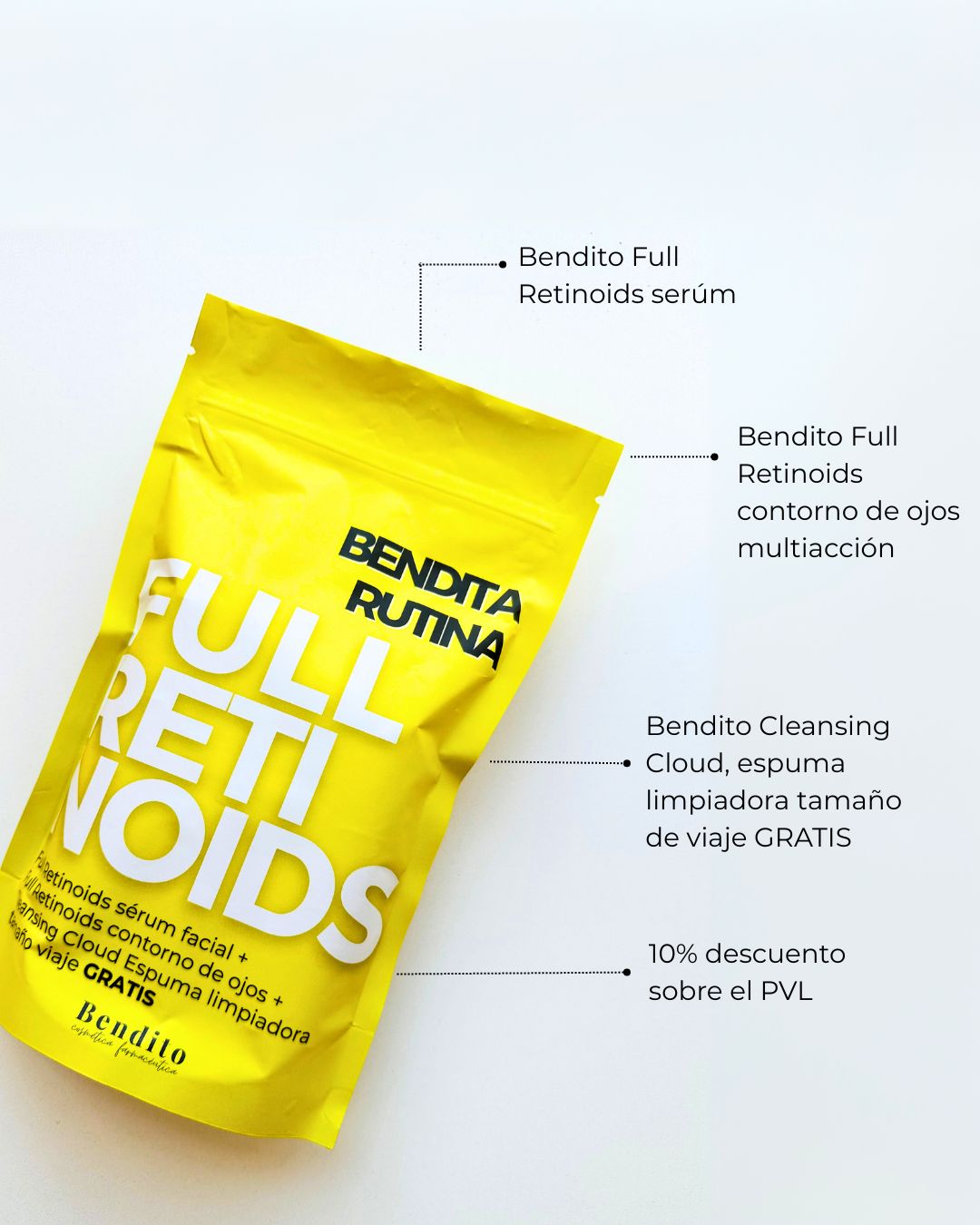 Bendita Rutina FULL RETINOIDS: Full Retinoids facial + Full Retinoids contorno de ojos