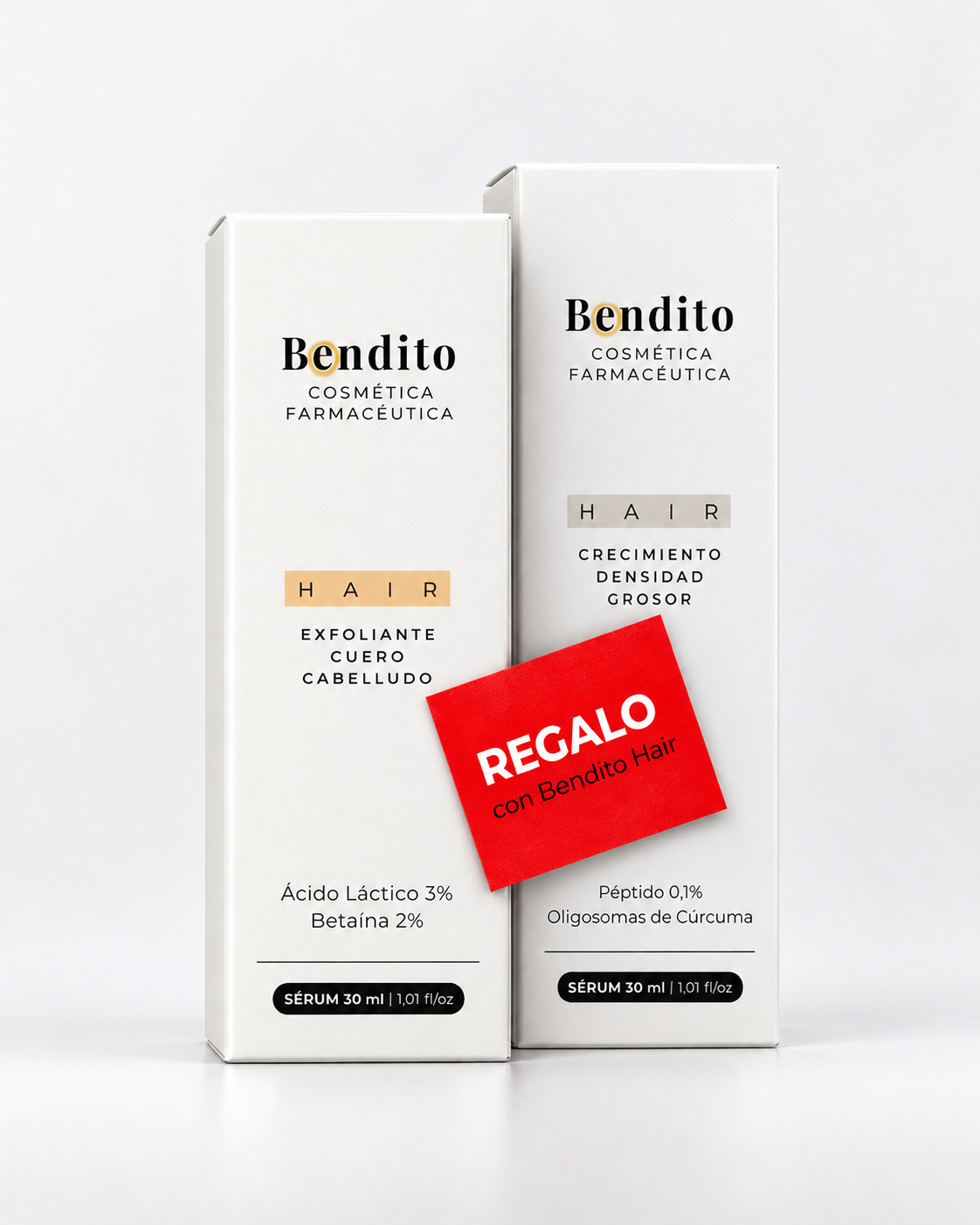Rutina Bendito Pelazo: Bendito Hair crecimiento, densidad y grosor + Bendito Hair exfoliante GRATIS