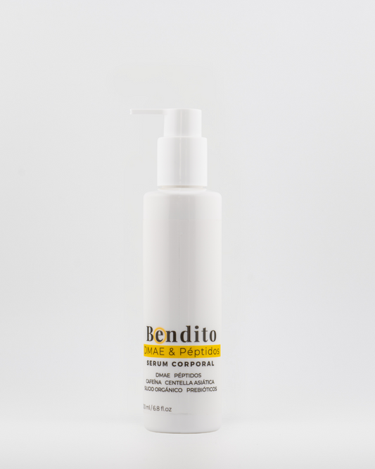 Bendito DMAE & Péptidos 200ML. Serum Corporal Reafirmante y Anticelulítico con DMAE, Péptidos y Cafeína