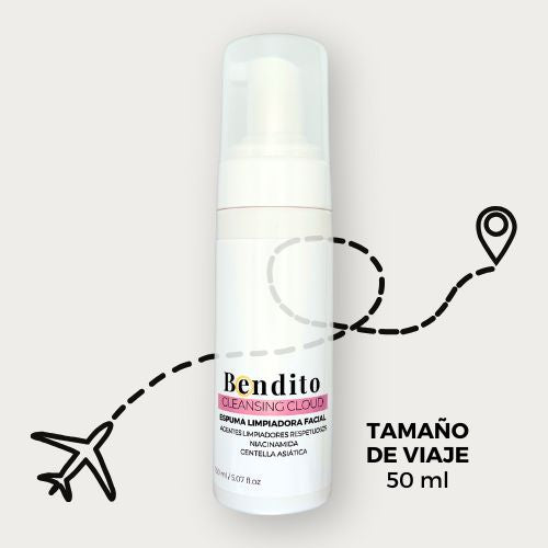 Bendito Cleansing Cloud. Espuma Limpiadora Tamaño de viaje (50 ml)