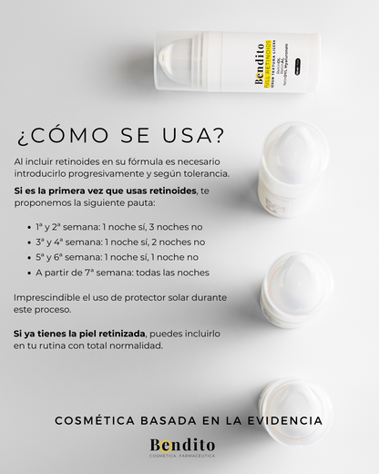 Bendito Full Retinoids Facial 30ml. Intensivo Antiedad con Retinol, Retinal y Retinoyl Hyaluronate