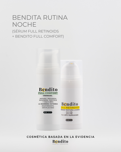 Bendita Rutina NOCHE: Full Retinoids facial + Bendito Full Comfort