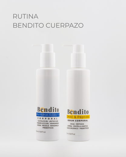 Rutina Bendito Cuerpazo: Bendito DMAE + Bendito AHA 10%