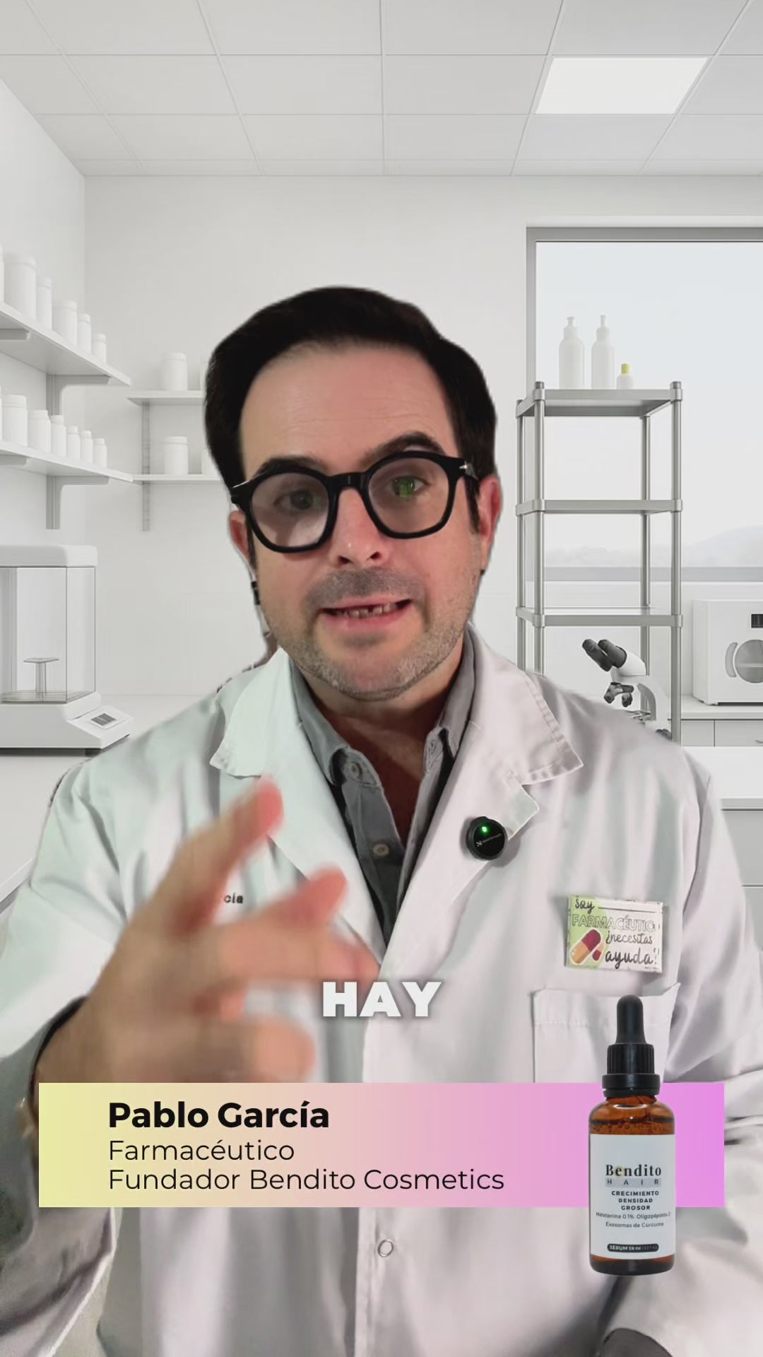 Bendito Hair. Sérum capilar crecimiento, densidad y grosor. 50 ml