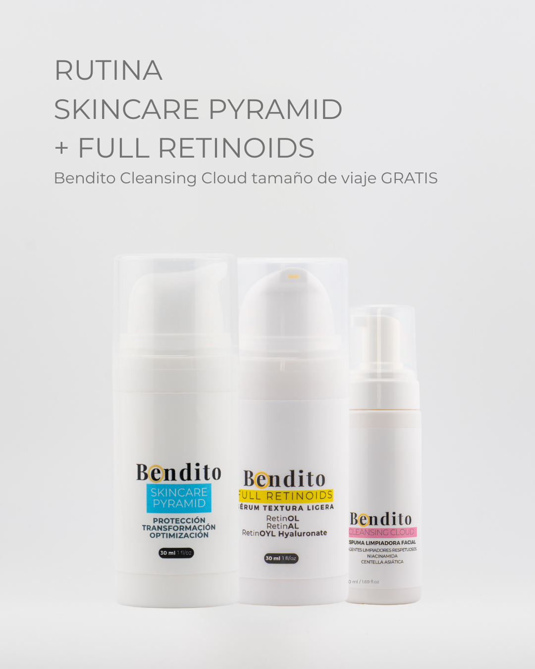 Bendita Rutina Skincare Pyramid + Full Retinoids ✨